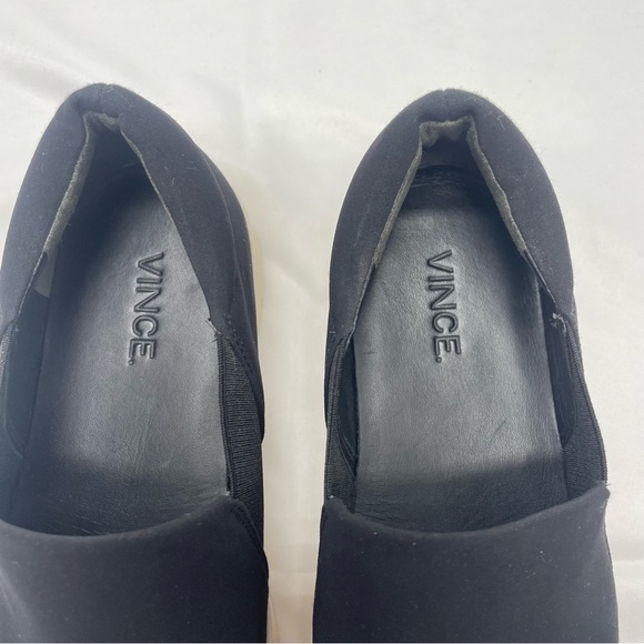 Vince Warren Suede Black Platform Sneakers - Picture 2 of 13